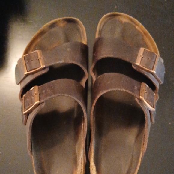 Brown Double Strap Sandals main image 6